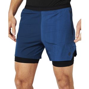 Superdry Run Premium Layered Shorts Blauw 2XL Man