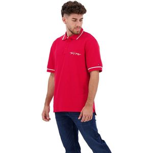 Tommy Hilfiger Signature Casual Short Sleeve Polo Rood M Man
