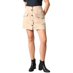 Deeluxe - Valentina - A-lijnrok - Korte Suède Rok