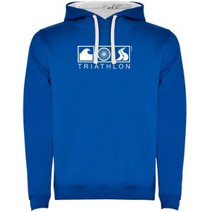 Kruskis Triathlon Two-colour Hoodie Blauw XL Man