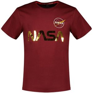 Alpha Industries Nasa Reflective Short Sleeve T-shirt Rood L Man