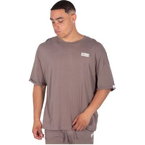 Alpha Industries Organics Os Roll-up Short Sleeve T-shirt Bruin 2XL Man