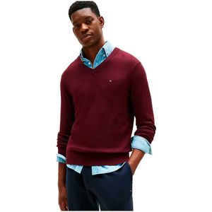 Tommy Hilfiger - Regular Fit - Pullover - Mêlee - Mix van Katoen en Kasjmier