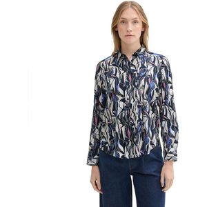 Tom Tailor Printed Collar Blouse Met Lange Mouwen