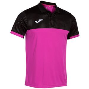 Joma Montreal Short Sleeve Polo Zwart,Roze XL Man