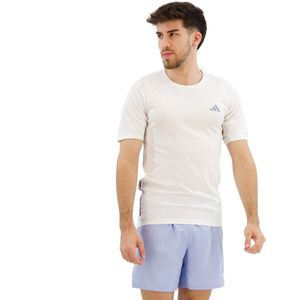Adidas Run Icons 3 Stripes Short Sleeve T-shirt Wit S Man