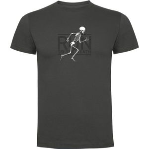 Kruskis Run To The Death Short Sleeve T-shirt Grijs XL Man