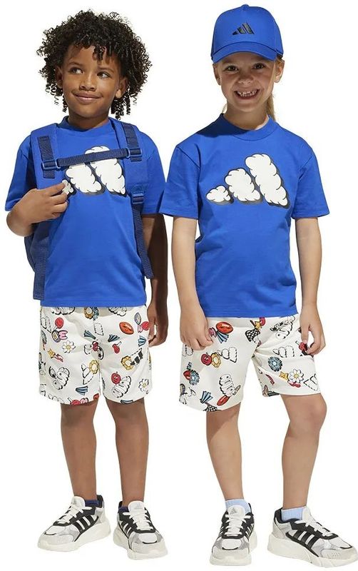 adidas - Seasonal Essentials Fun - Kinderset - T-shirt en Short - Gemengde Katoen