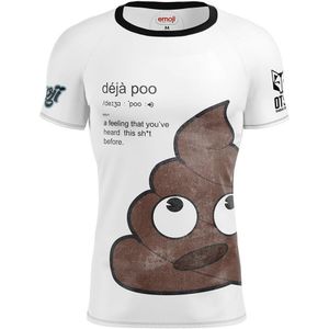 Otso Emoji Déjà Poo Short Sleeve T-shirt Wit S Man