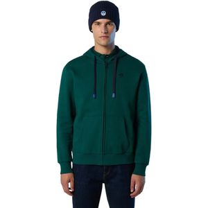 North Sails Logo Sweatshirt Met Rits