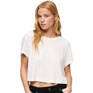 Superdry Slouchy Cropped Short Sleeve T-shirt Wit XS Vrouw