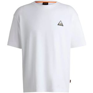 BOSS - T-shirt - Katoen - Zwart