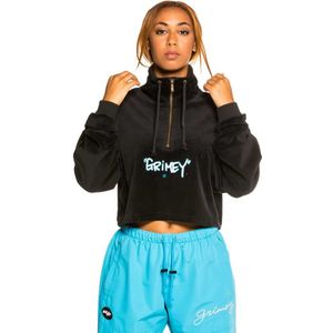 Grimey Gem Cutting Sweatshirt Met Halve Rits