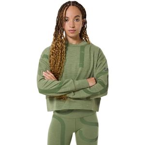 Super.natural - W Capital Logo Krissini - Sweatshirt - Zwart - Oversized Pasvorm