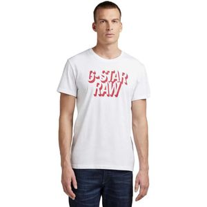 G-star - Retro Shadow - T-shirt - Wit - Korte Mouwen
