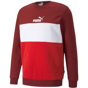 Puma Essental+colorblock Crew Sweatshirt Rood XL Man