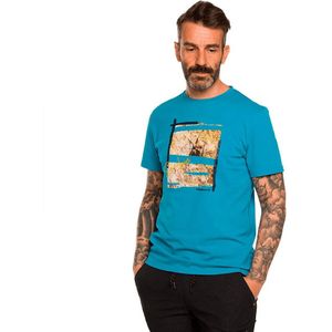 Trangoworld - Excelsior - T-shirt - Blauw - Korte Mouwen - Biologisch Katoen