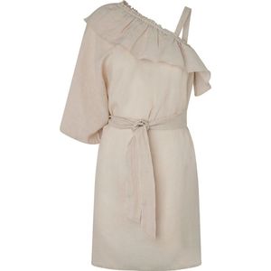 Pepe Jeans Polinas Short Sleeve Dress Beige S Vrouw
