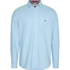 Tommy Jeans Serif Linear Oxford Overhemd Met Lange Mouwen