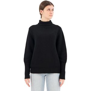 Icebreaker Seevista Funnel Neck Merino Trui Zwart Vrouw