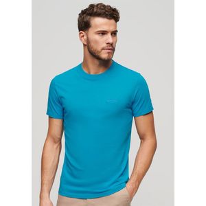 Superdry Essential Logo Emb Neon Short Sleeve T-shirt Blauw XL Man