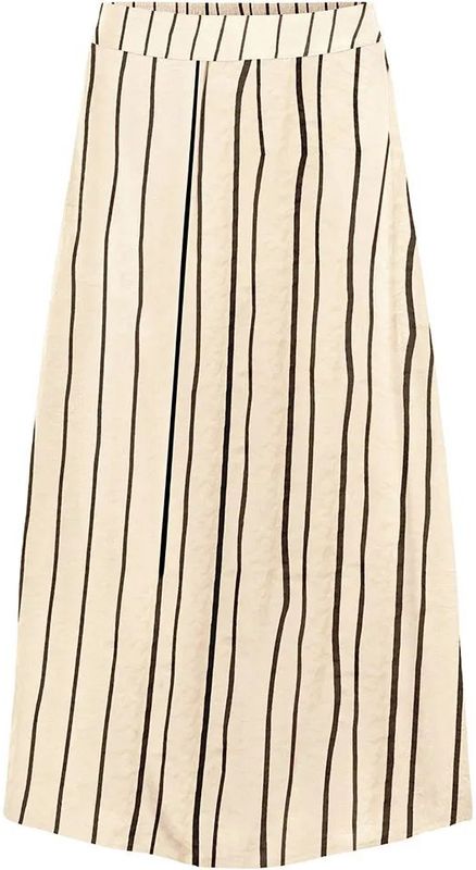 Object - Jacira - Lange Rok - Mid Waist - Geweven Stof - Elastische Taille