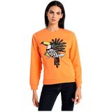 Lois - Sweater - Katoen - Tropische Paillettenprint - Lange Mouwen