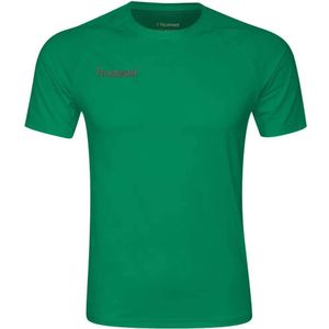 Hummel - HML First Performance - T-shirt - Zwart - 88% Polyester, 12% Elastaan