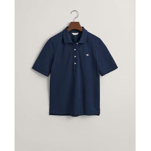 Gant Slim Shield Short Sleeve Polo Blauw XL Vrouw
