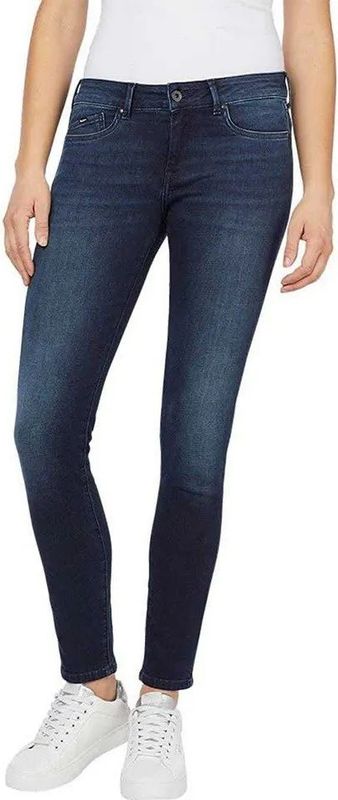 Pepe Jeansvoor vrouwen. PL204169HN6 Jeans Pixie Blauw (24/30), Casual, Gerecycled polyester, Duurzaam