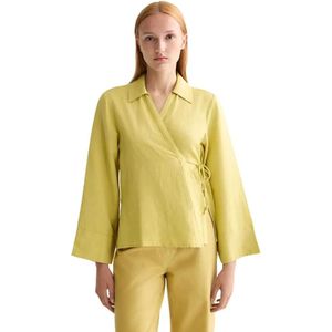 Scotch & Soda Wrap Tie Closure Overhemd Met Lange Mouwen