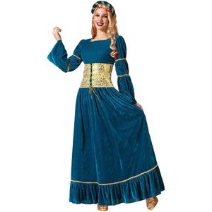 Atosa Medieval Queen Woman Custom Blauw XS-S