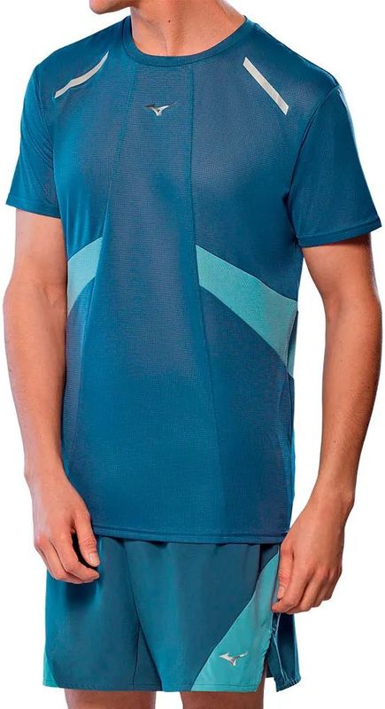 Mizuno - DryAeroFlow T-shirt - Lichtgewicht - Zwart - Vochtafvoerende Stof