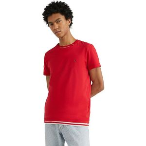 Tommy Hilfiger Stretch Slim Fit Short Sleeve T-shirt Rood XL Man