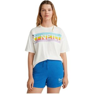 O´neill Connective Graphic Long T-shirt Met Korte Mouwen