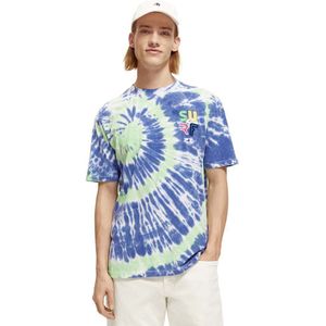 Scotch & Soda Tie-dye T-shirt Met Korte Mouwen