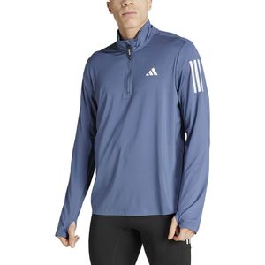 Adidas Own The Run Base Half Zip Sweatshirt Blauw S / Regular Man