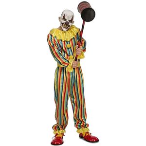Viving Costumes Prank Clown Man Custom Veelkleurig S