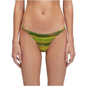 Sundek Ana Slip With Triple Lacing Print Abstract Wave Bikinibroekje