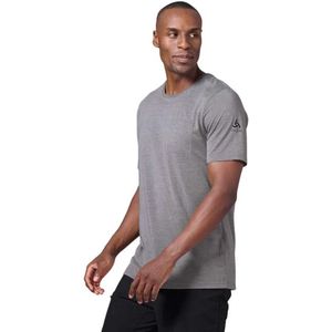 Odlo Crew Ascent 365 T-shirt Met Korte Mouwen Grijs M Man