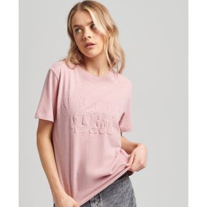 Superdry Vintage Cooper Emboss T-shirt Roze M Vrouw