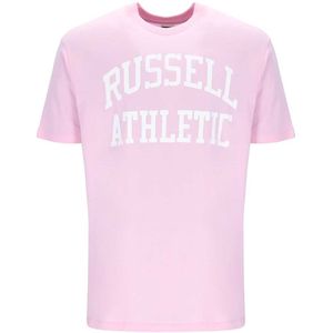 Russell Athletic Emt E36001 Short Sleeve T-shirt Roze S Man