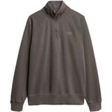 Superdry - Essential Logo - Sweatshirt - Grijs - Met Halve Rits