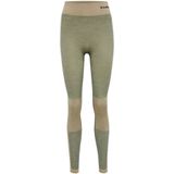 Hummel - Cleaa Seamless Mid Waist - Leggings - Rekbare Stof - Middelhoge Taille