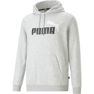 Puma Ess+ 2 Col Big Logo Hoodie Grijs M Man