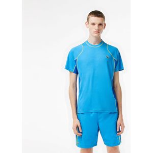 Lacoste Th5198-00 Short Sleeve T-shirt Blauw XS Man