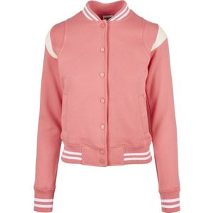 Urban Classics Inset College Jacket Roze S Vrouw