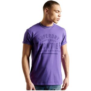 Superdry Heritage Mountain Relax Short Sleeve T-shirt Paars S Man