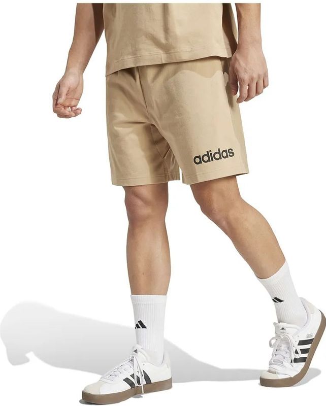 adidas - Essentials Linear - Korte Broek - Beige - Regular Man