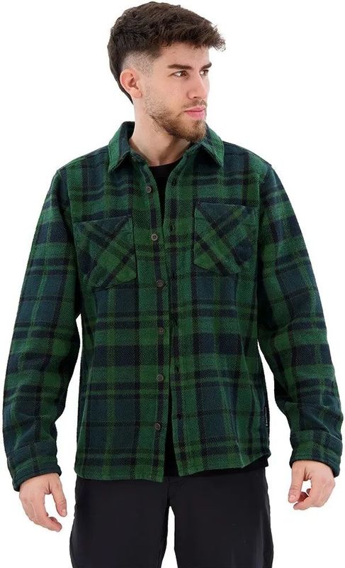 Black Diamond - Project Heavy Flannel - Overhemd - Palm Groen/Antraciet Ruit - Lange Mouwen